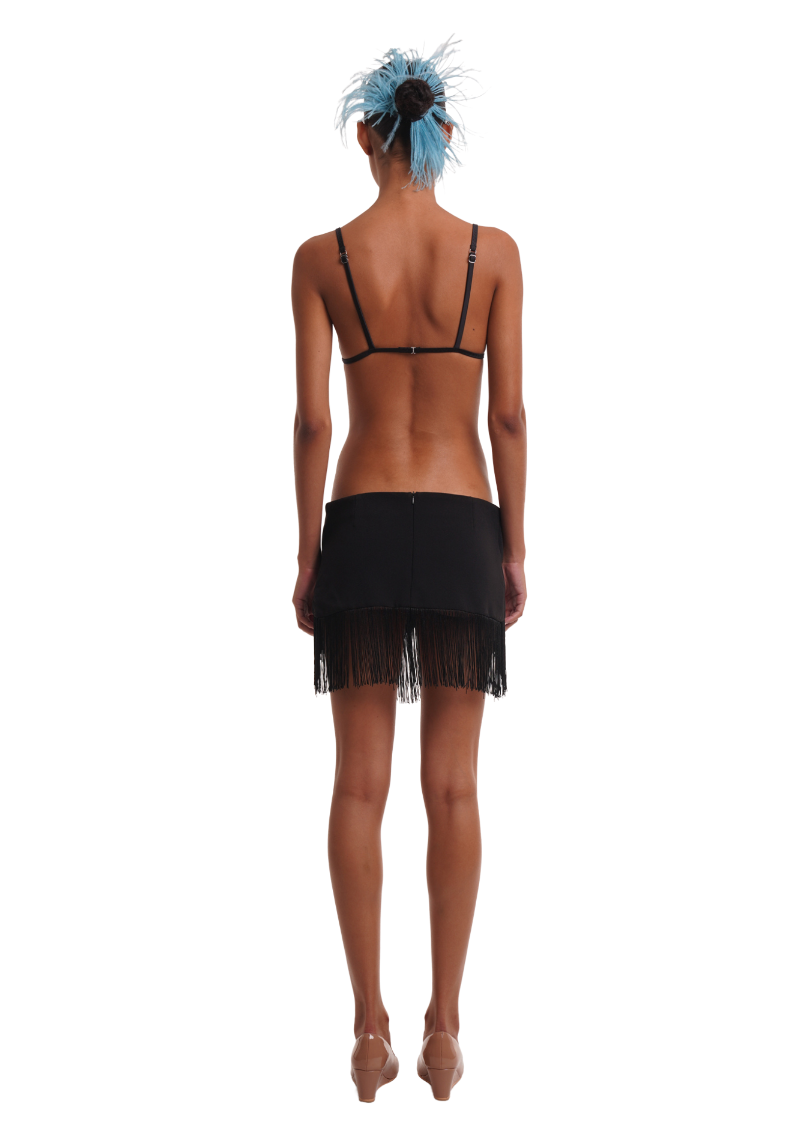LARA MINI SKIRT IN BLACK OUT