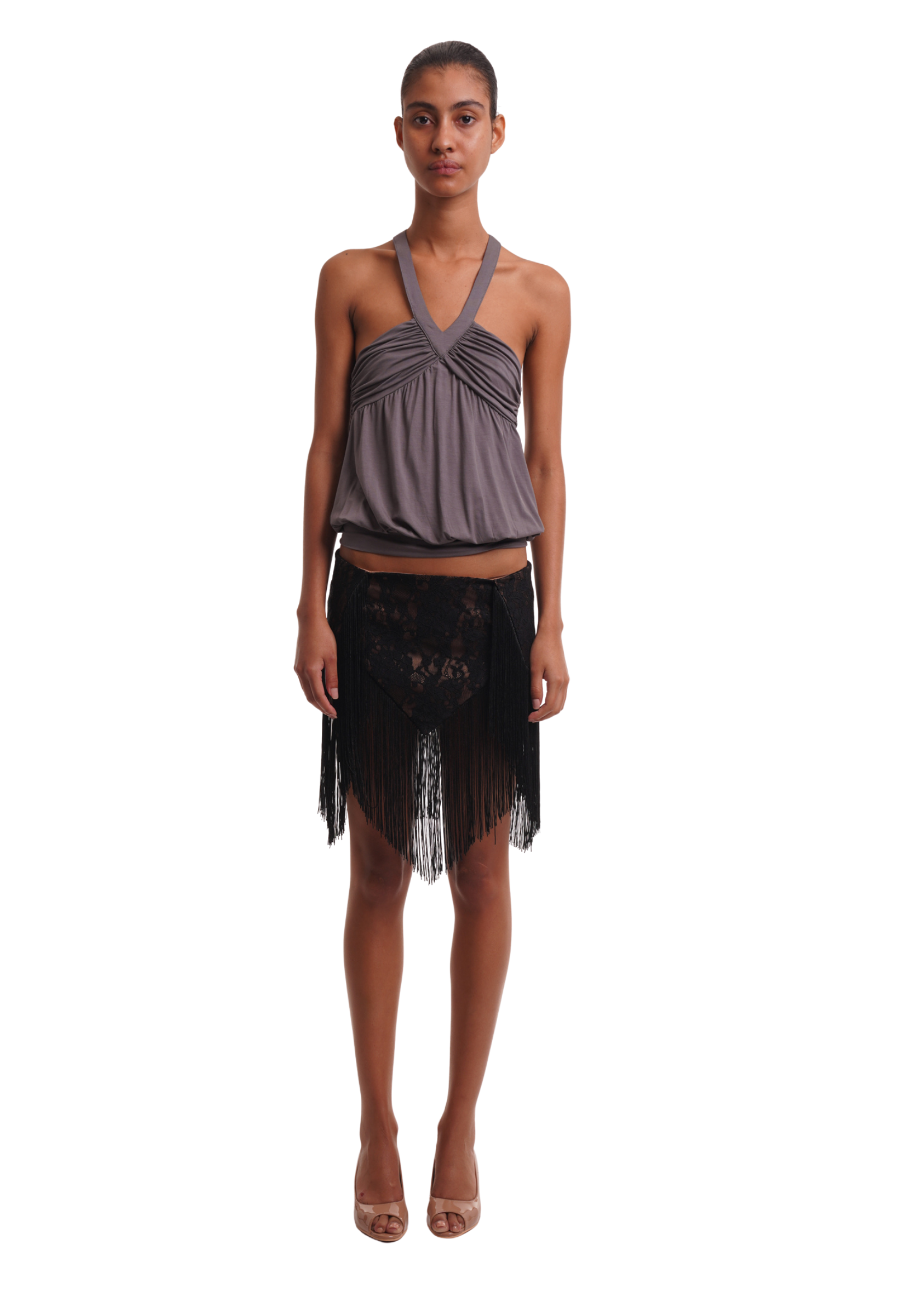 LARA SKIRT IN BLACK LACE
