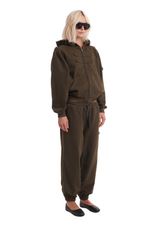 COVER HOODIE IN KHAKI
