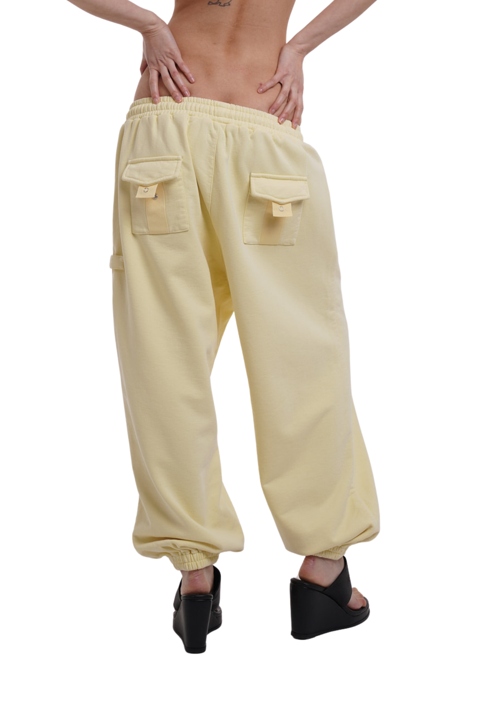 COVER TRACK PANTS IN LEMON