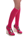 KNEE HIGH SOCKS IN HOT PINK