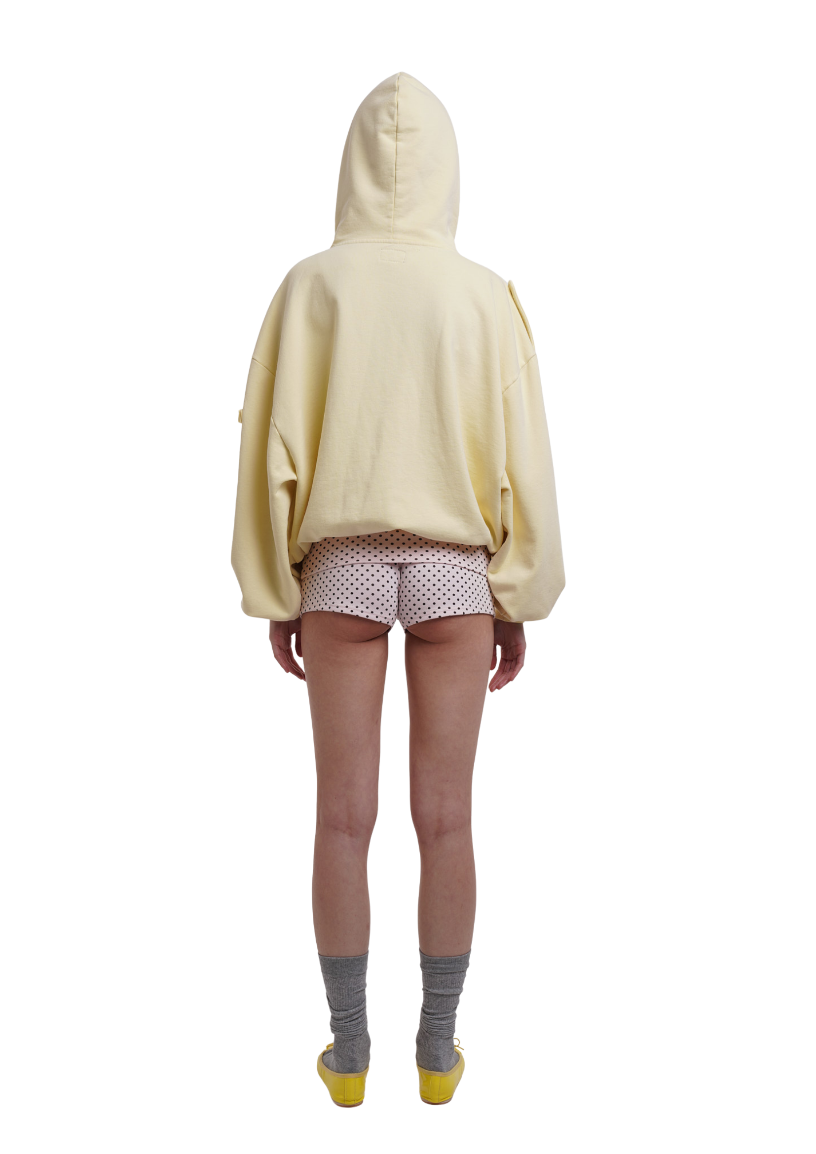 COVER HOODIE IN LEMON