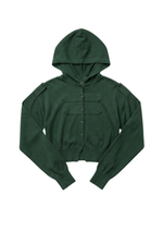 MILITARY CARDI IN KHAKI