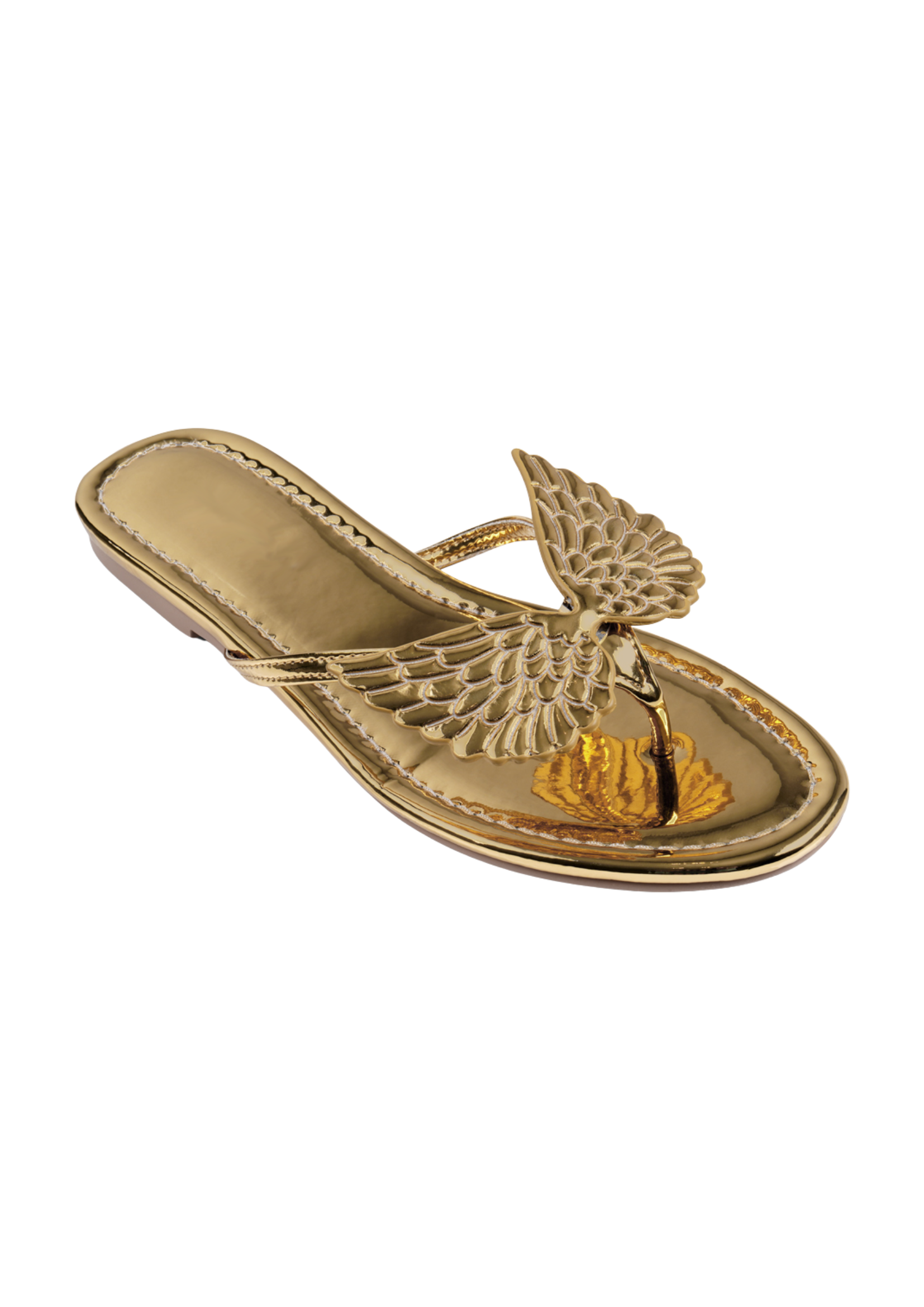 WINGS FLIPFLOP IN GOLD