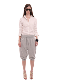 SWEATS SET CAPRIS IN GREY MARL