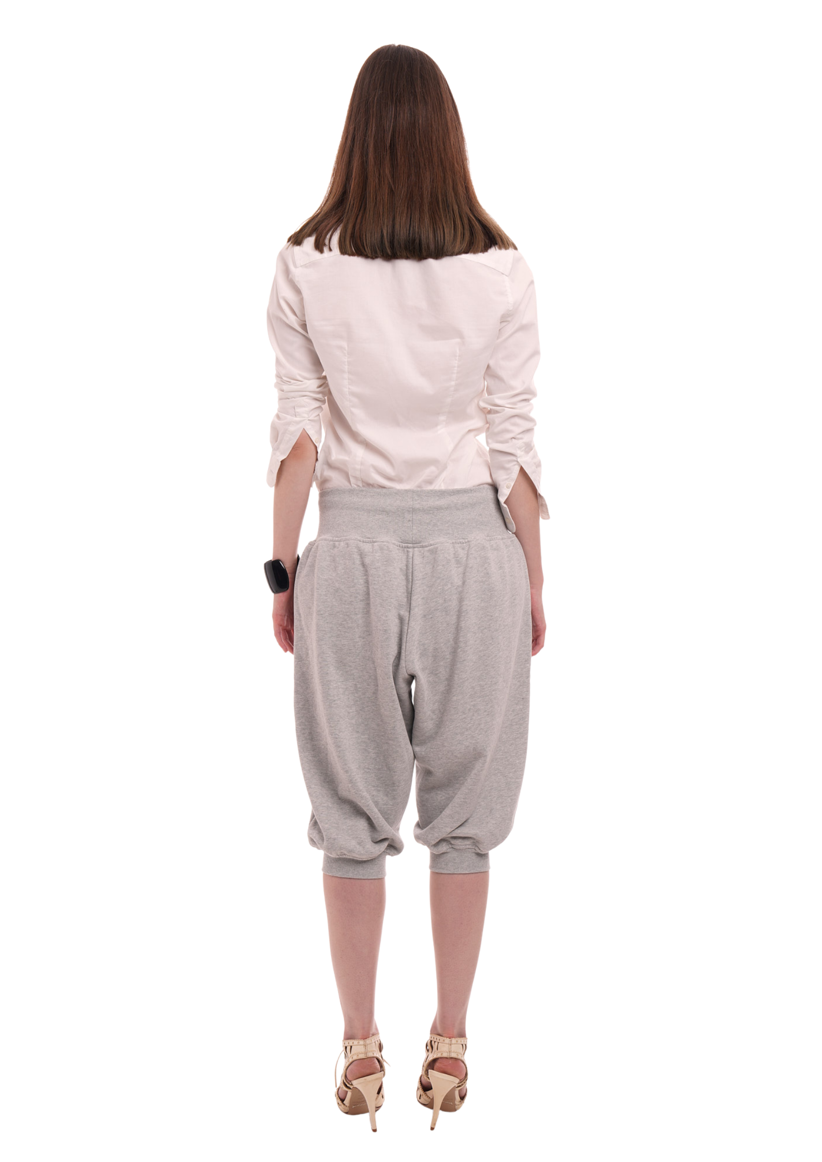 SWEATS SET CAPRIS IN GREY MARL