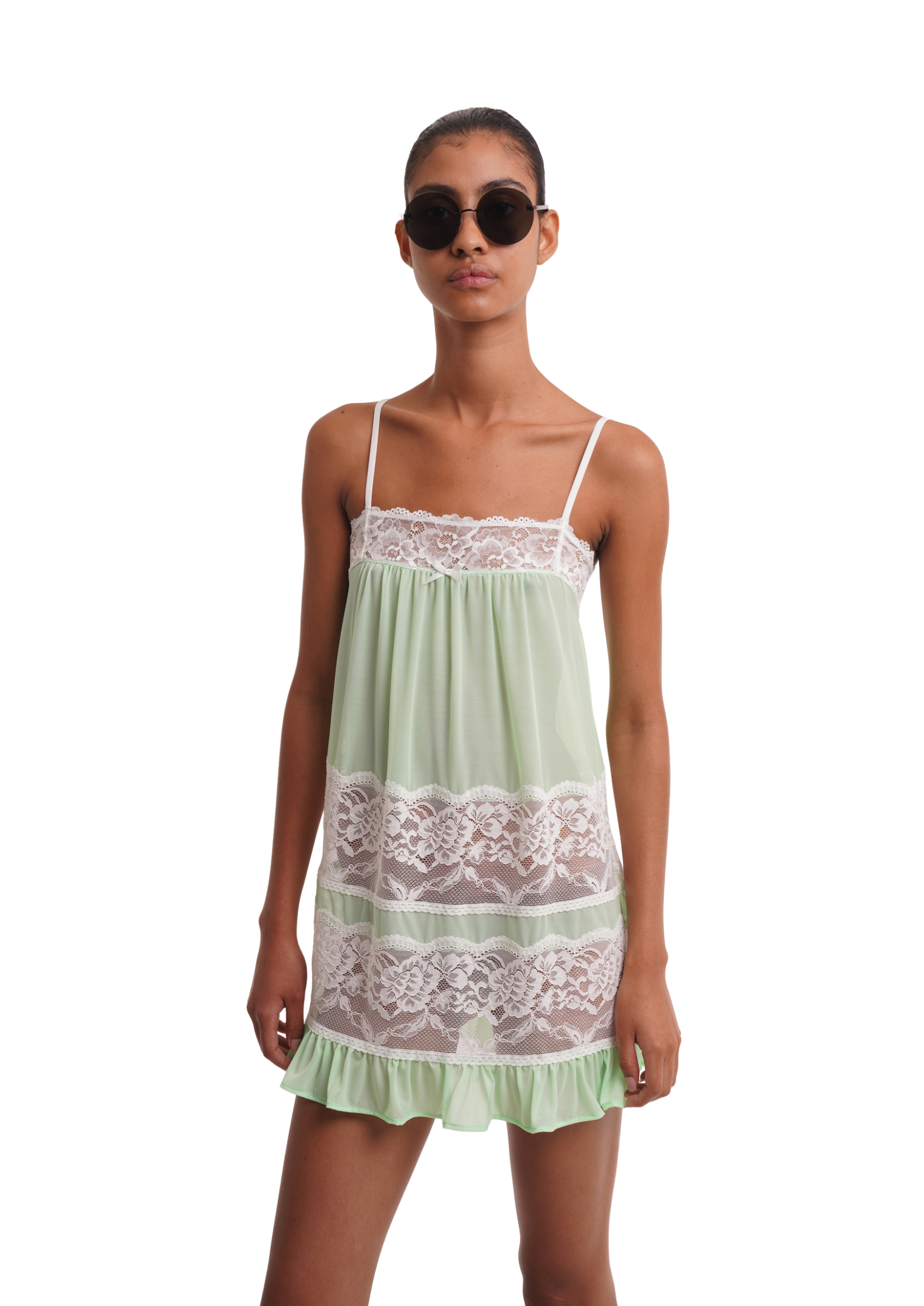 THE ADRI DRESS IN POWDER LIME