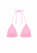 THE YAS TRIANGLE TOP IN BABY PINK