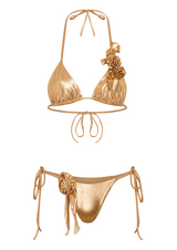 FLEUR BIKINI IN GOLD