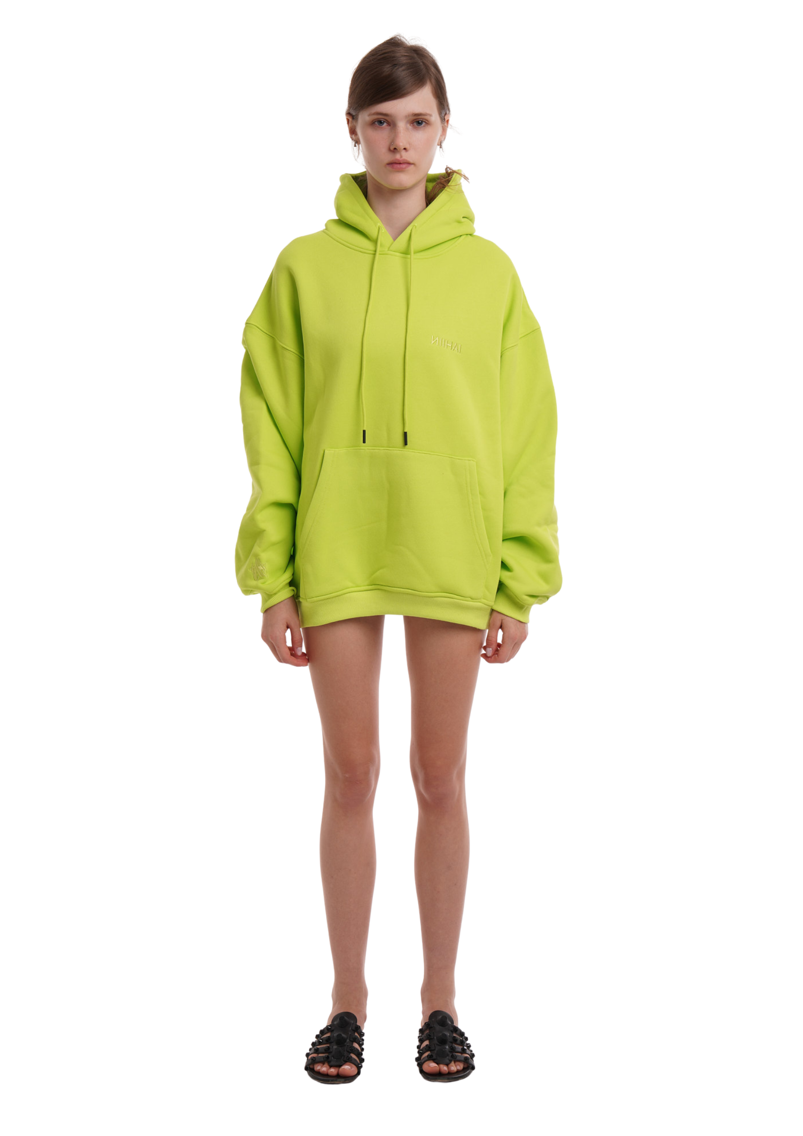 BASiCS HOODiE IN LIME