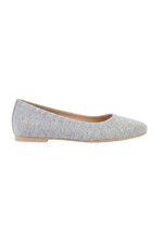 BALLET FLATS IN GREY MARL