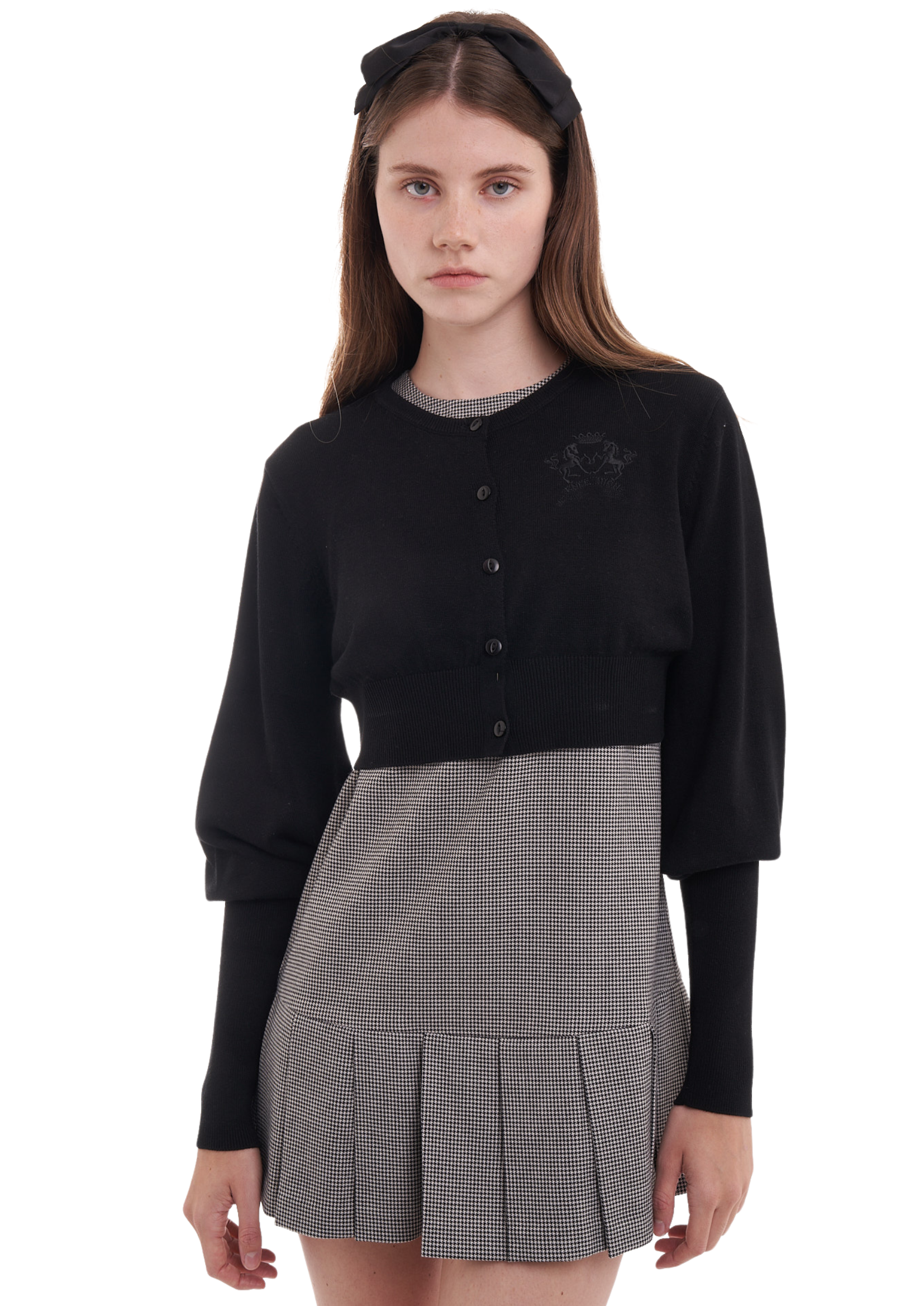 THE BUBBLE CARDI IN BLACK