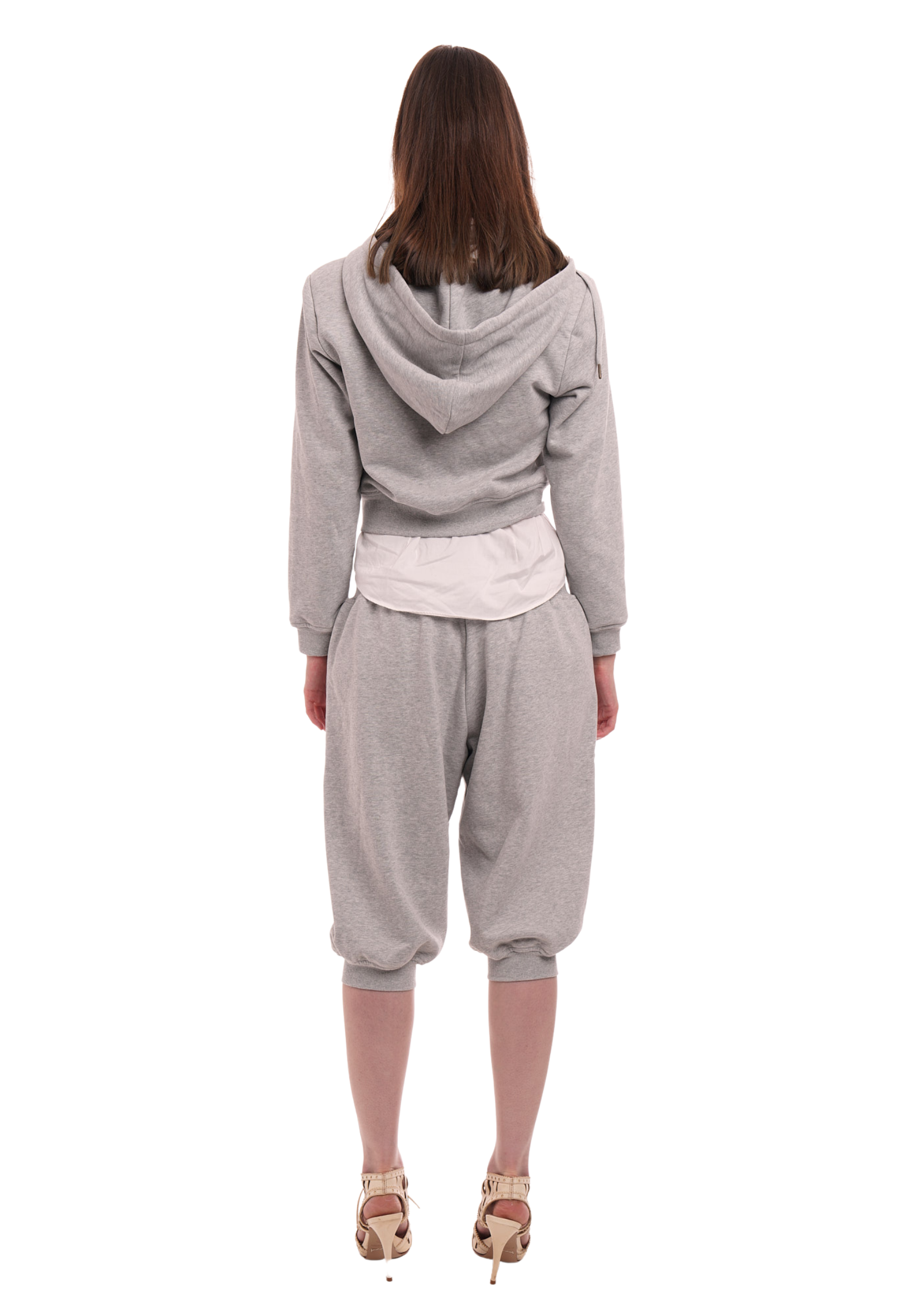 SWEATS SET HOODIE IN GREY MARL