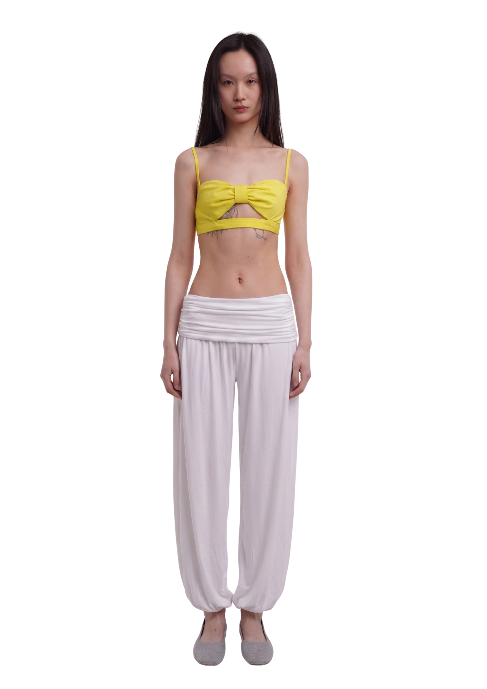 CHARLI LONG TROUSERS IN WHITE