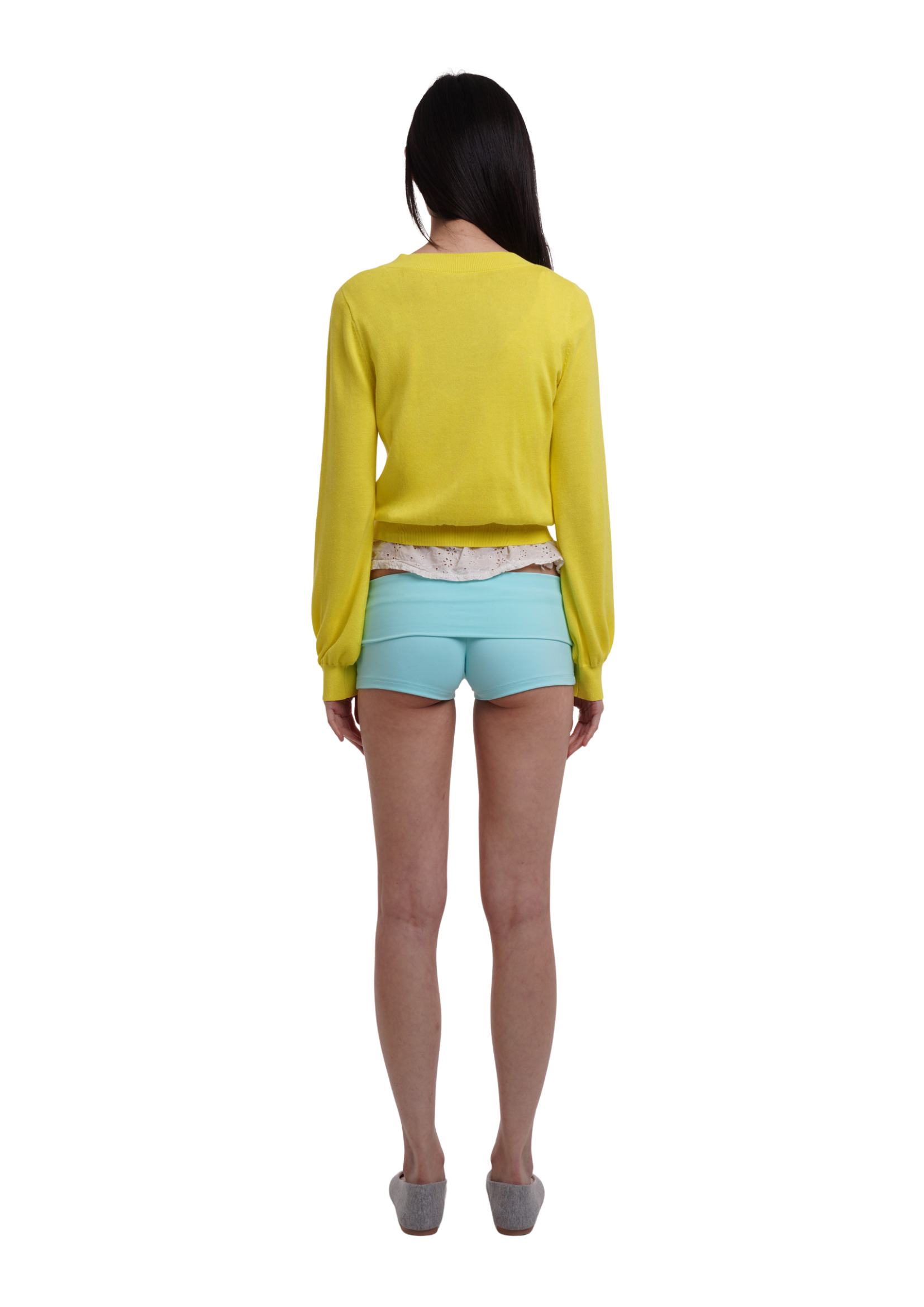 PULL OVER CROP IN YELLOW