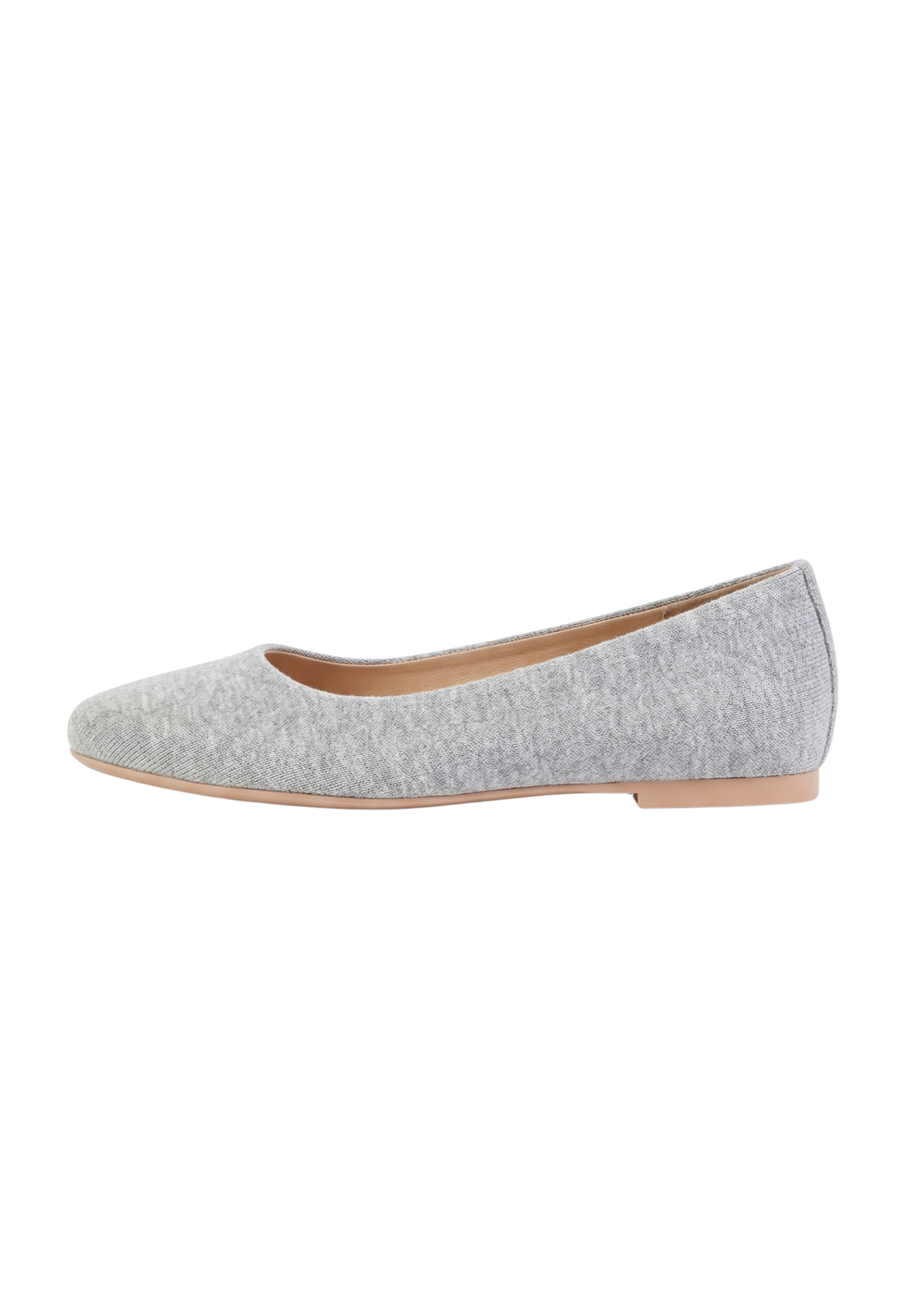 BALLET FLATS IN GREY MARL