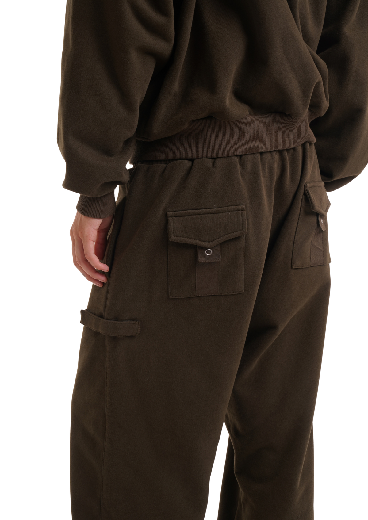 COVER TRACK PANTS IN KHAKI
