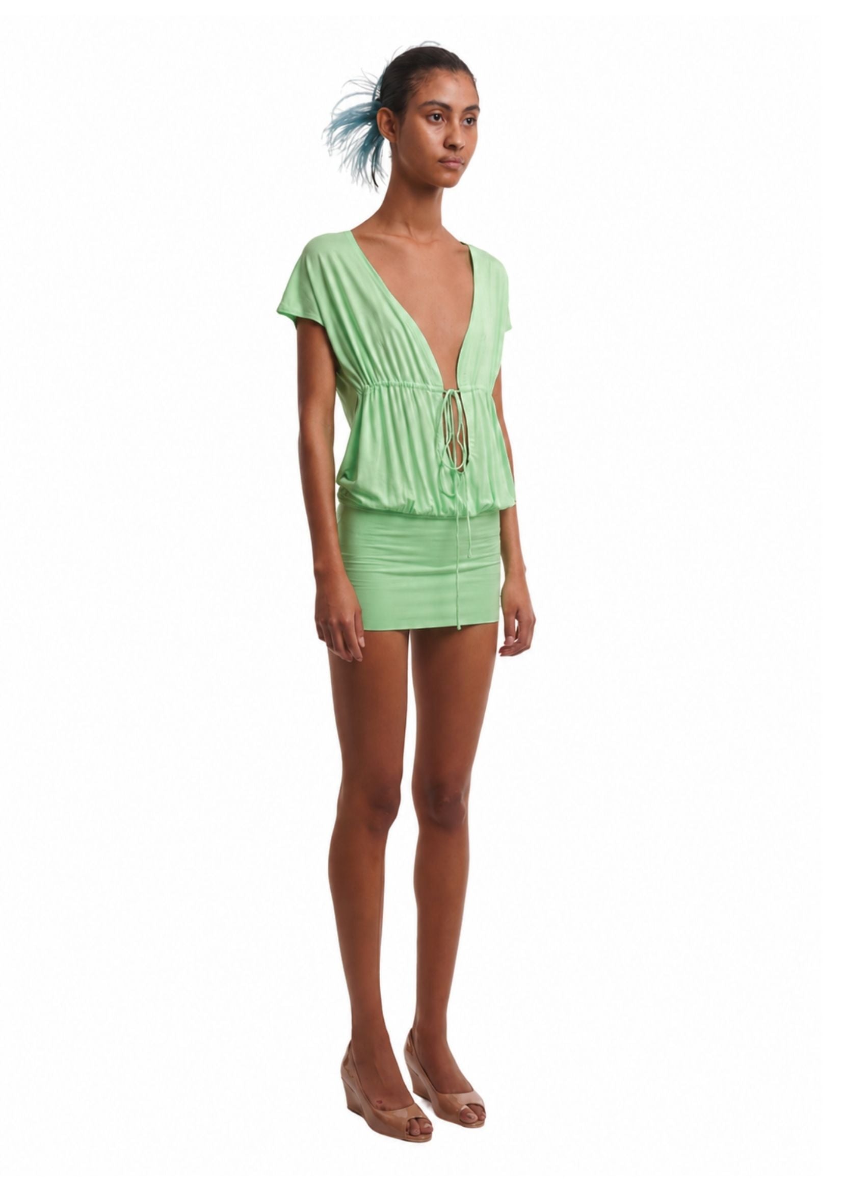 LILI DRESS IN MINT