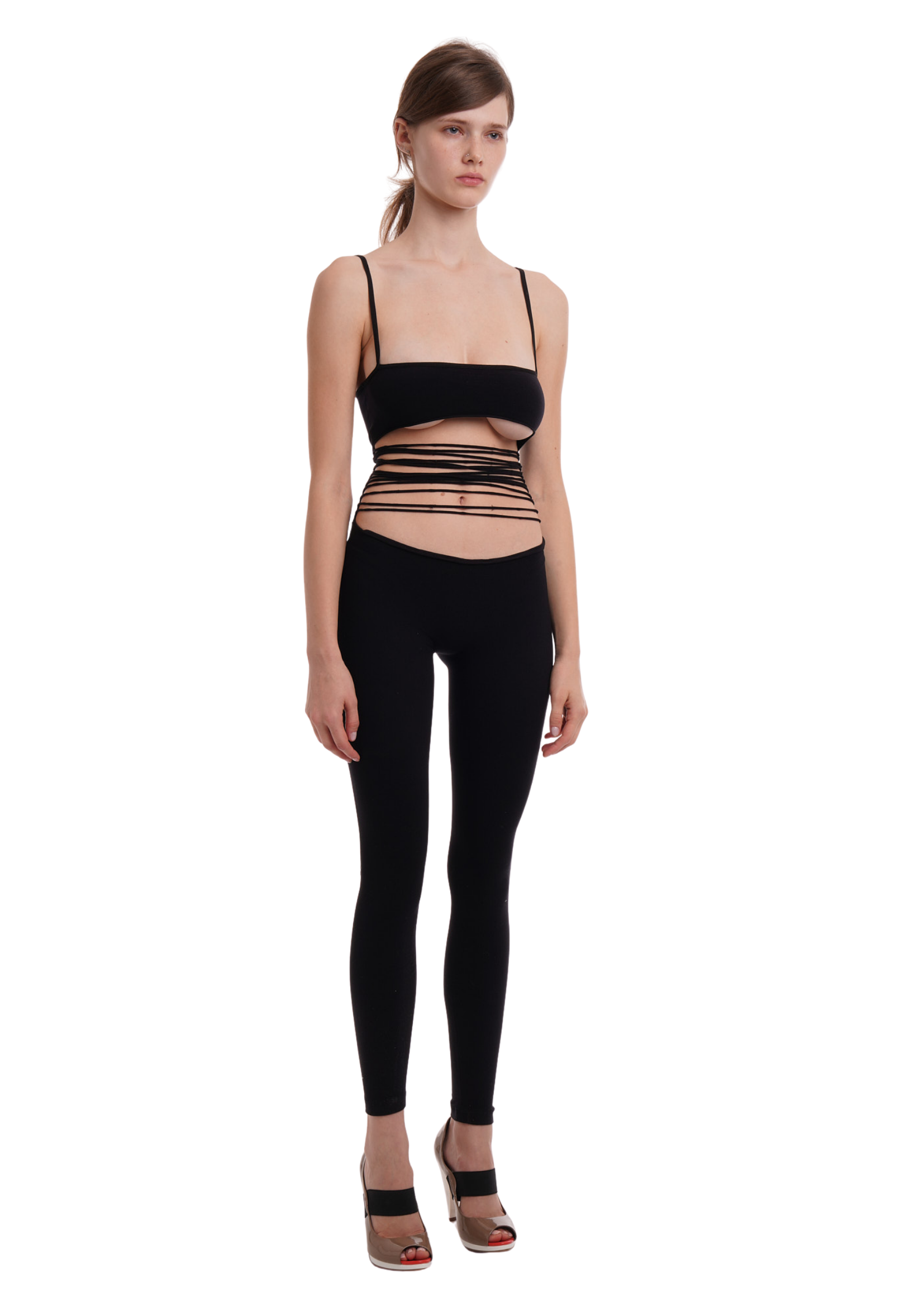 CUT JUMPSUIT IN BLACK