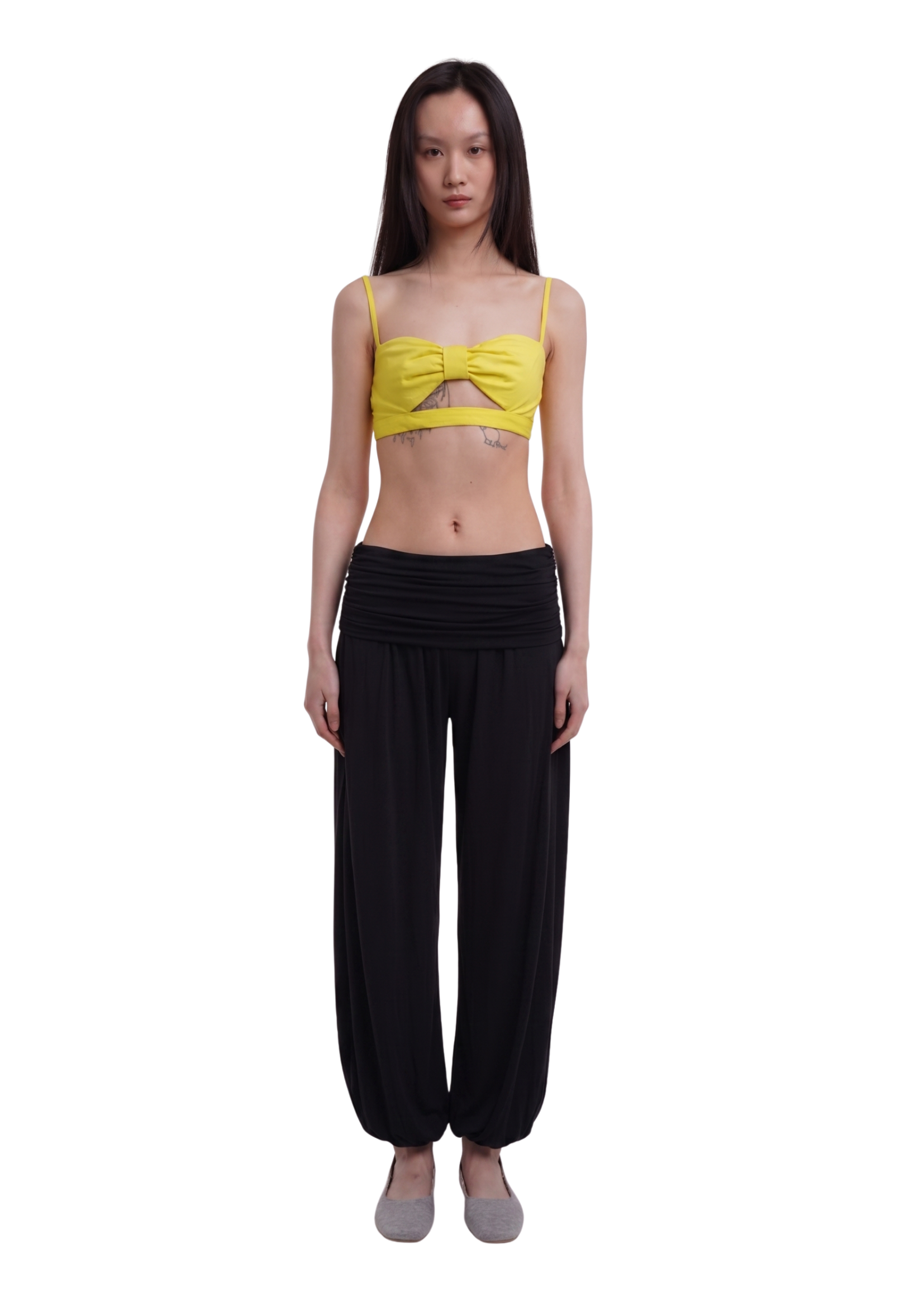 CHARLI LONG TROUSERS IN BLACK