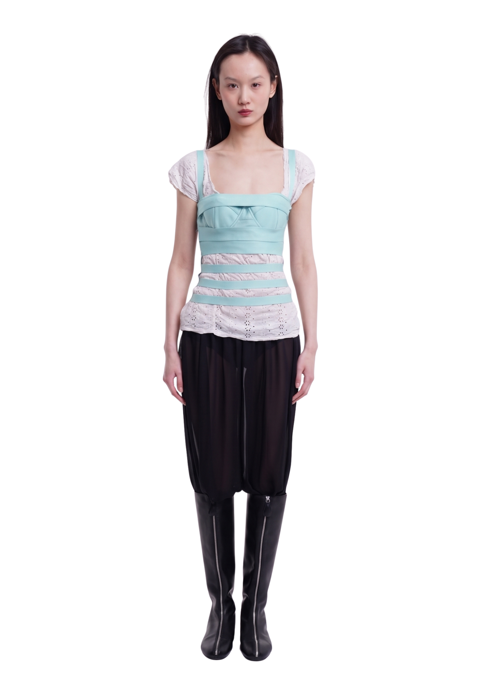 SNEAK BANDAGE TOP IN ICE