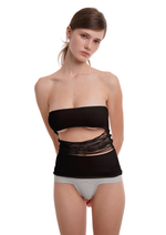 CUT BANDEAU IN BLACK