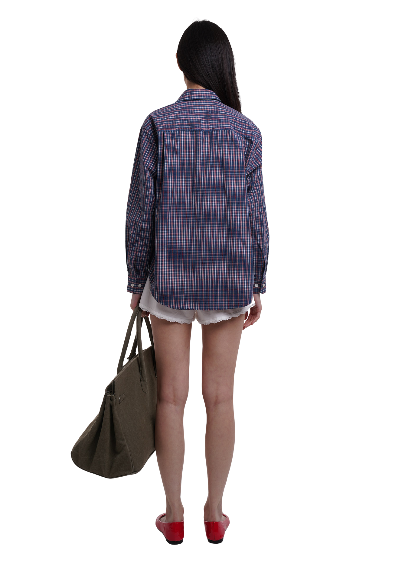 CHECK SHIRT IN DARK BLUE
