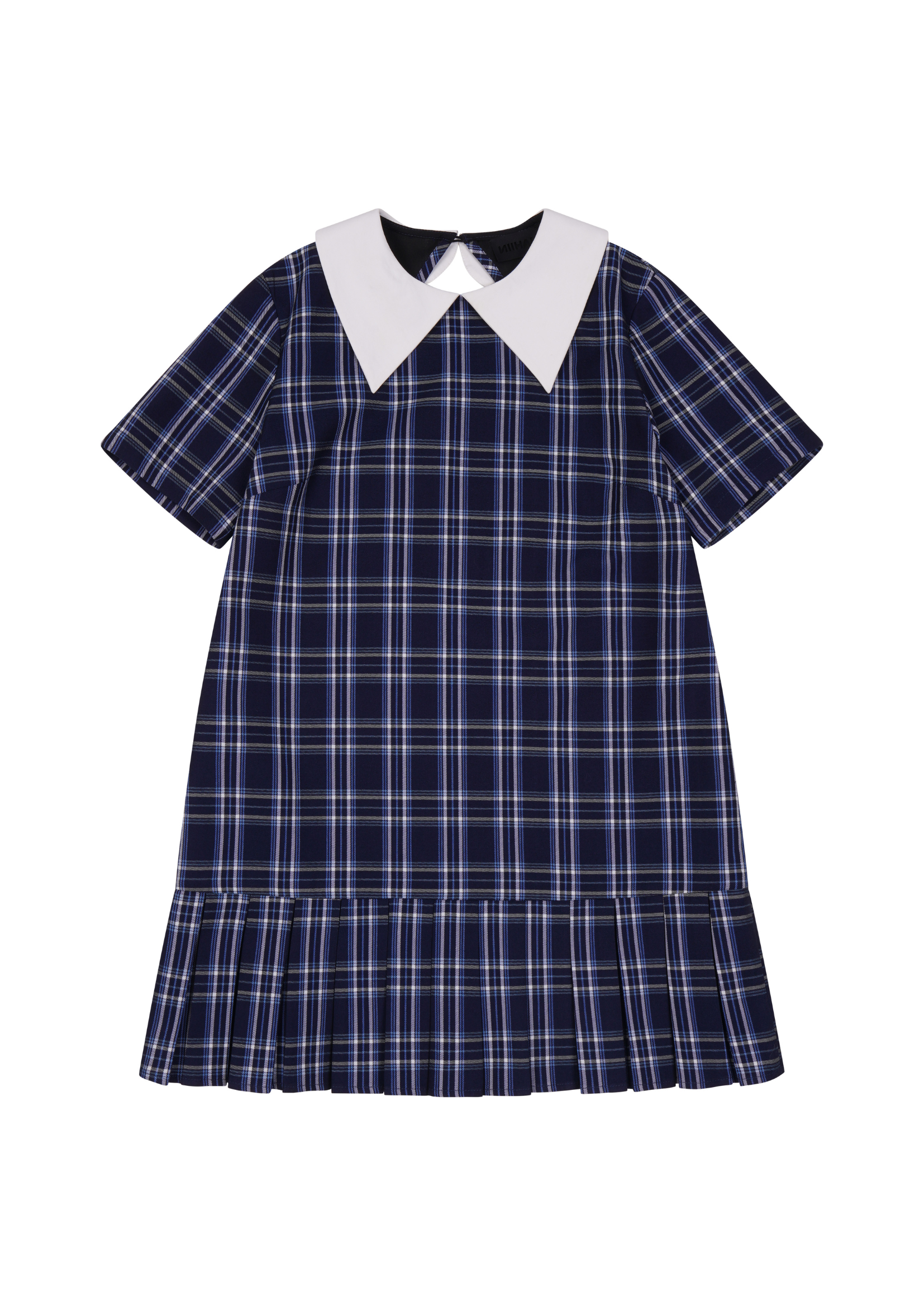 THE PLAID MINI IN DEEP BLUE