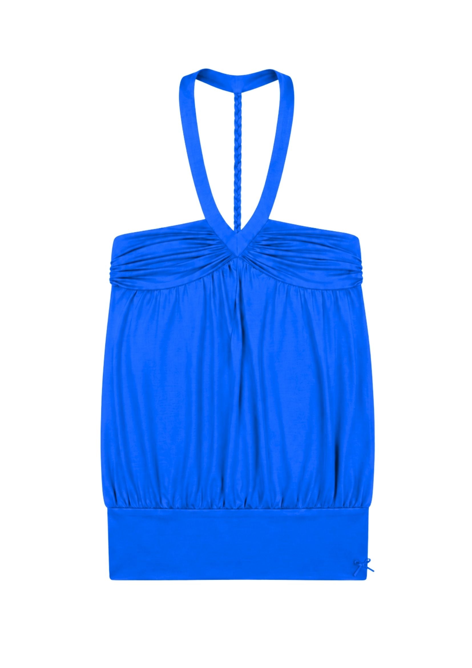 TWIST DRESS IN KLEIN BLUE