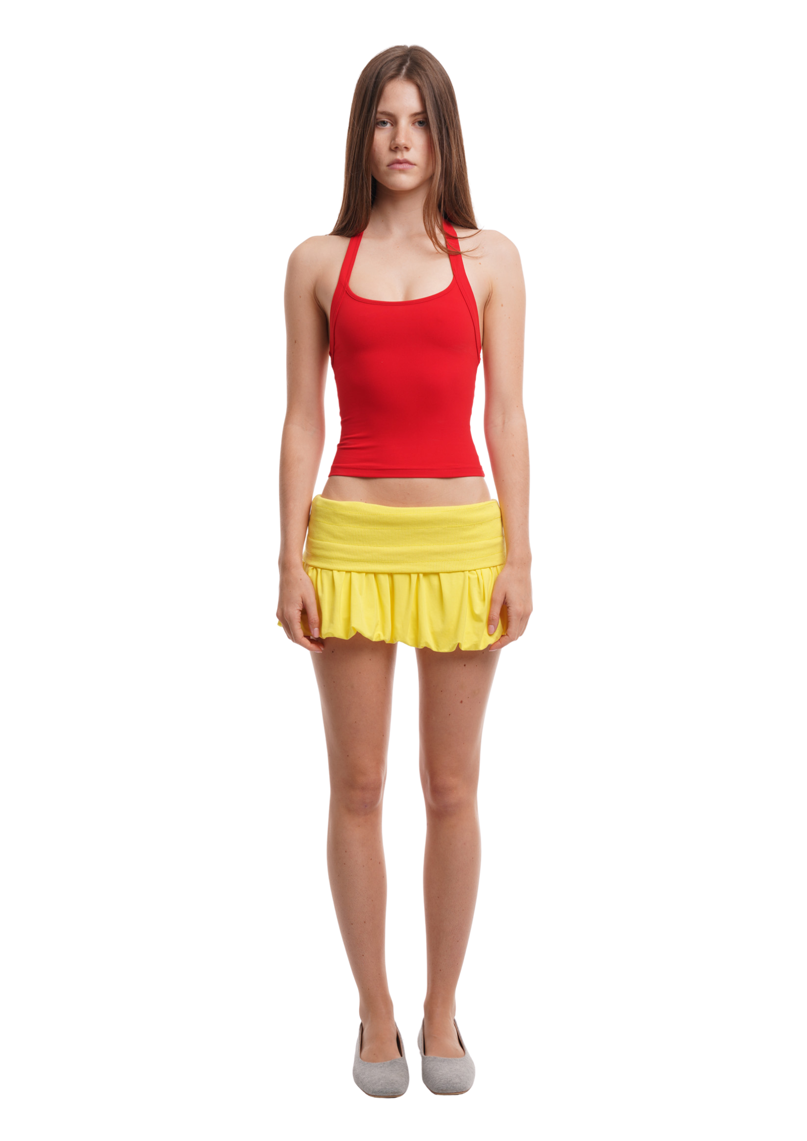 PUFF SKIRT IN YELLOW