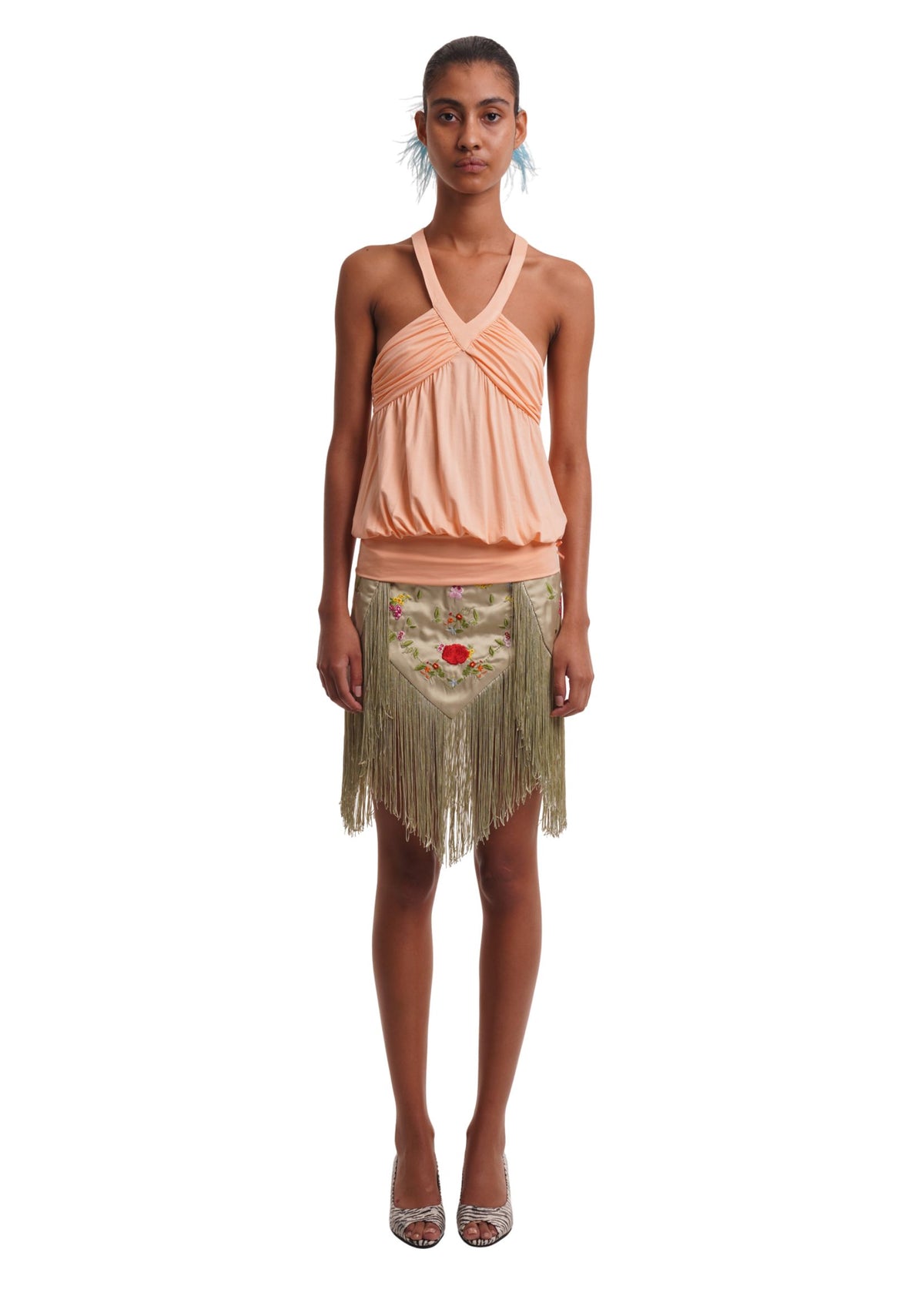 LARA SKIRT IN PISTACHIO