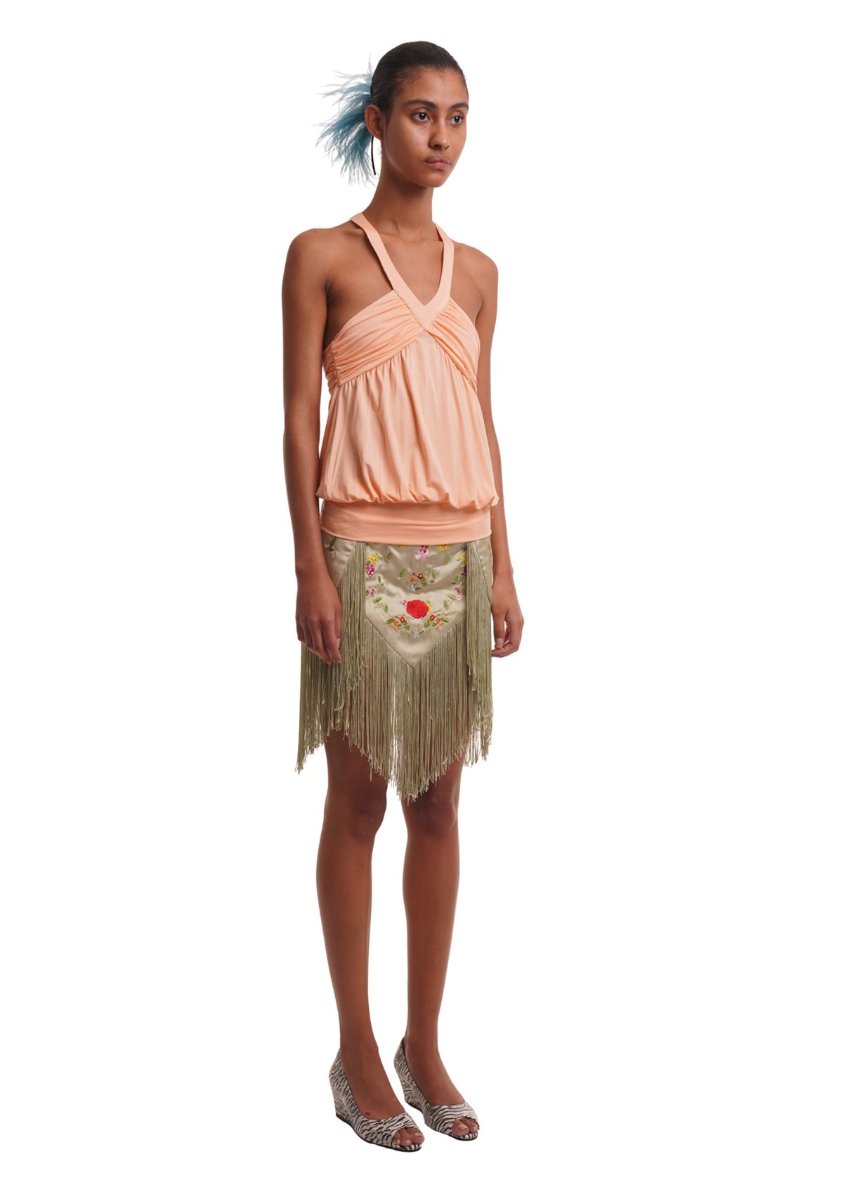 LARA SKIRT IN PISTACHIO