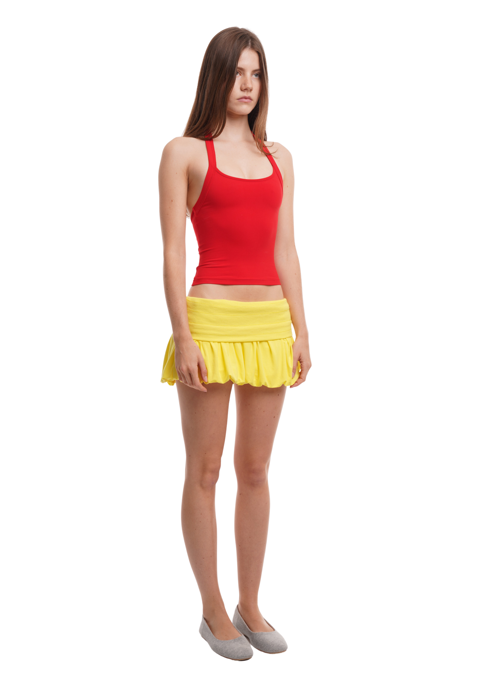 PUFF SKIRT IN YELLOW