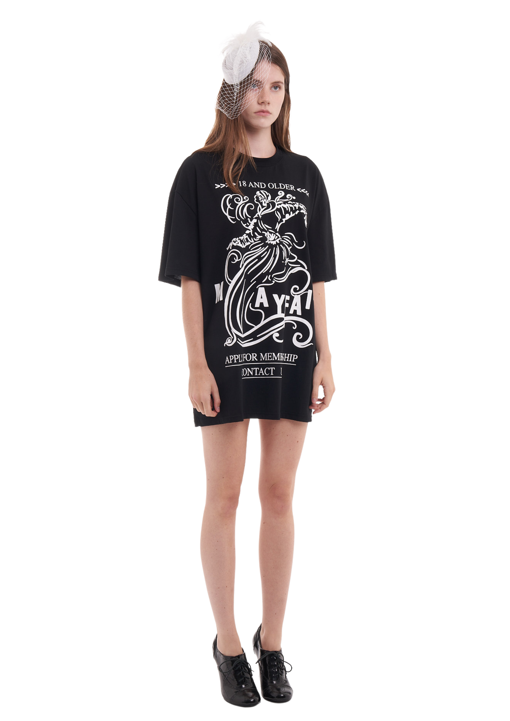MAYFAIR OVERSIZED T-SHIRT IN BLACK