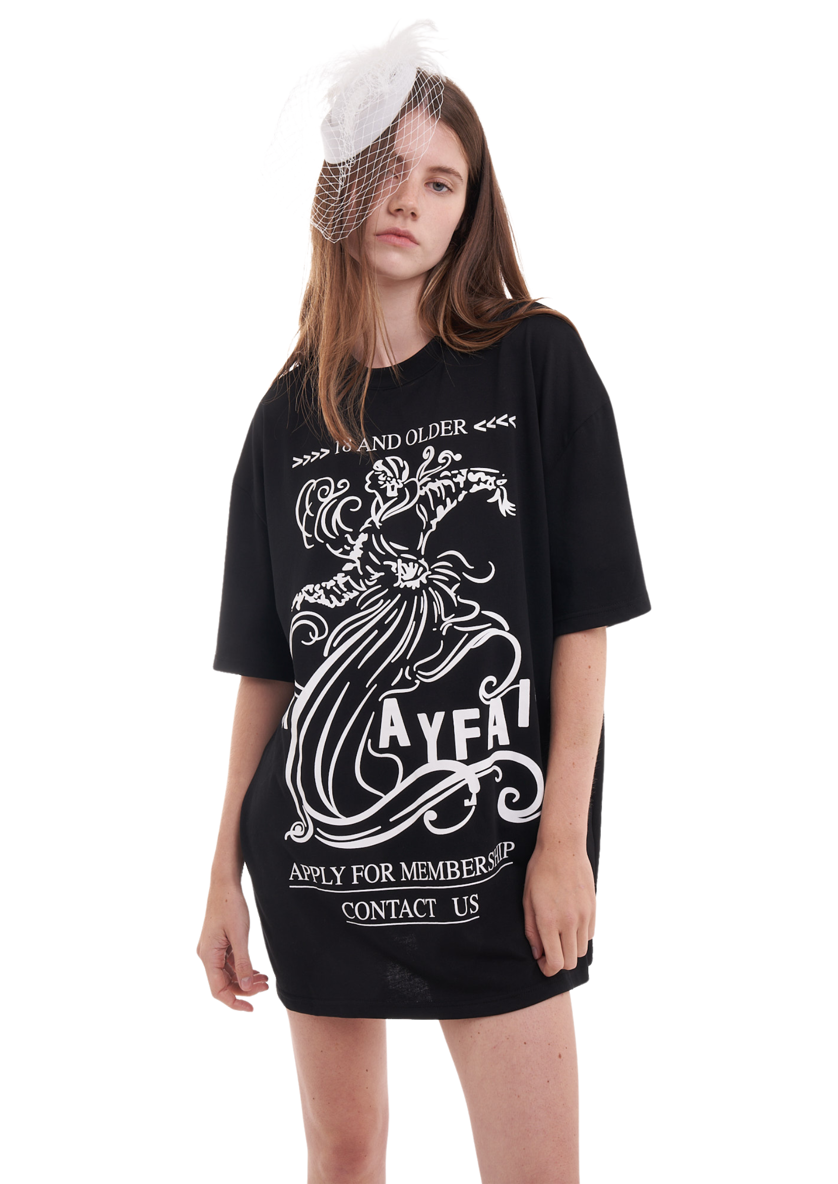 MAYFAIR OVERSIZED T-SHIRT IN BLACK