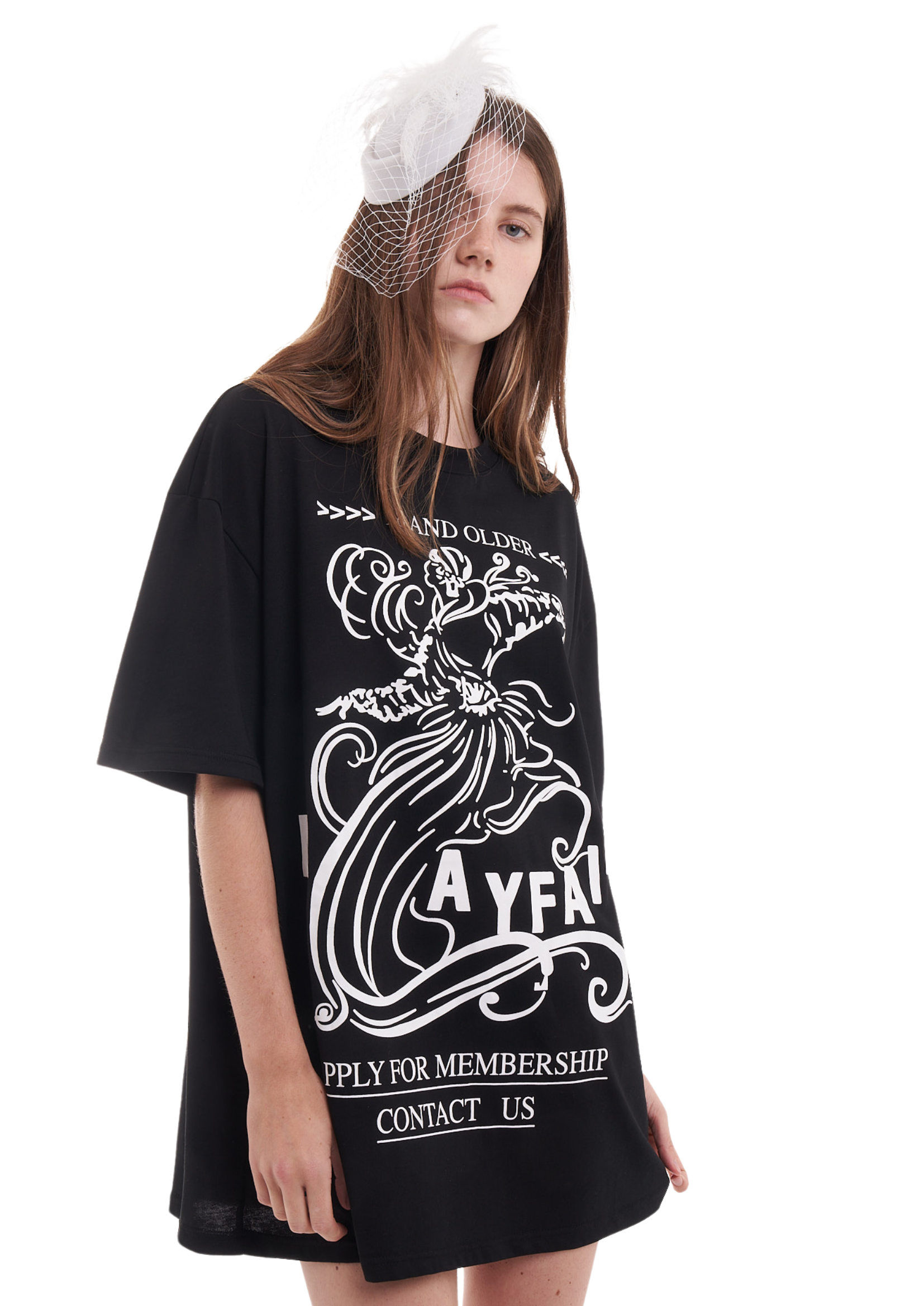 MAYFAIR OVERSIZED T-SHIRT IN BLACK