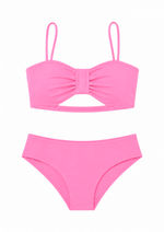 BOW BIKINI IN HOT PINK