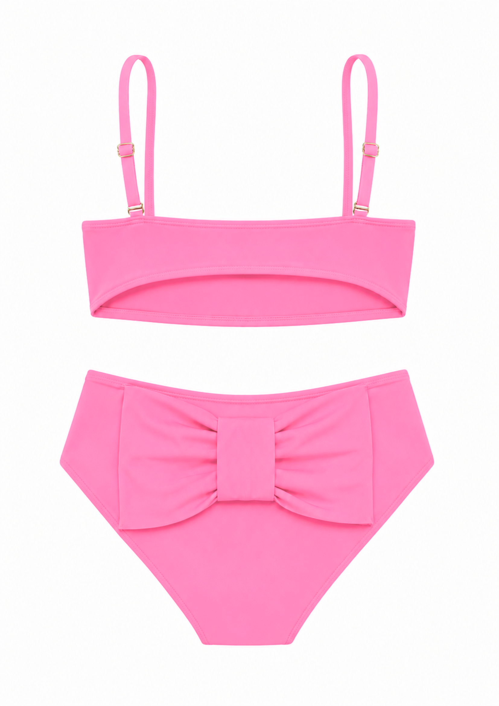 BOW BIKINI IN HOT PINK