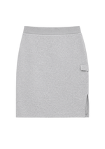 UTILITY SKIRT IN GREY MARL