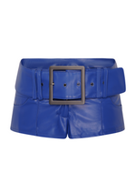 NIIHAI X REVOLVE SANDY MOTO SHORTS IN NAVY