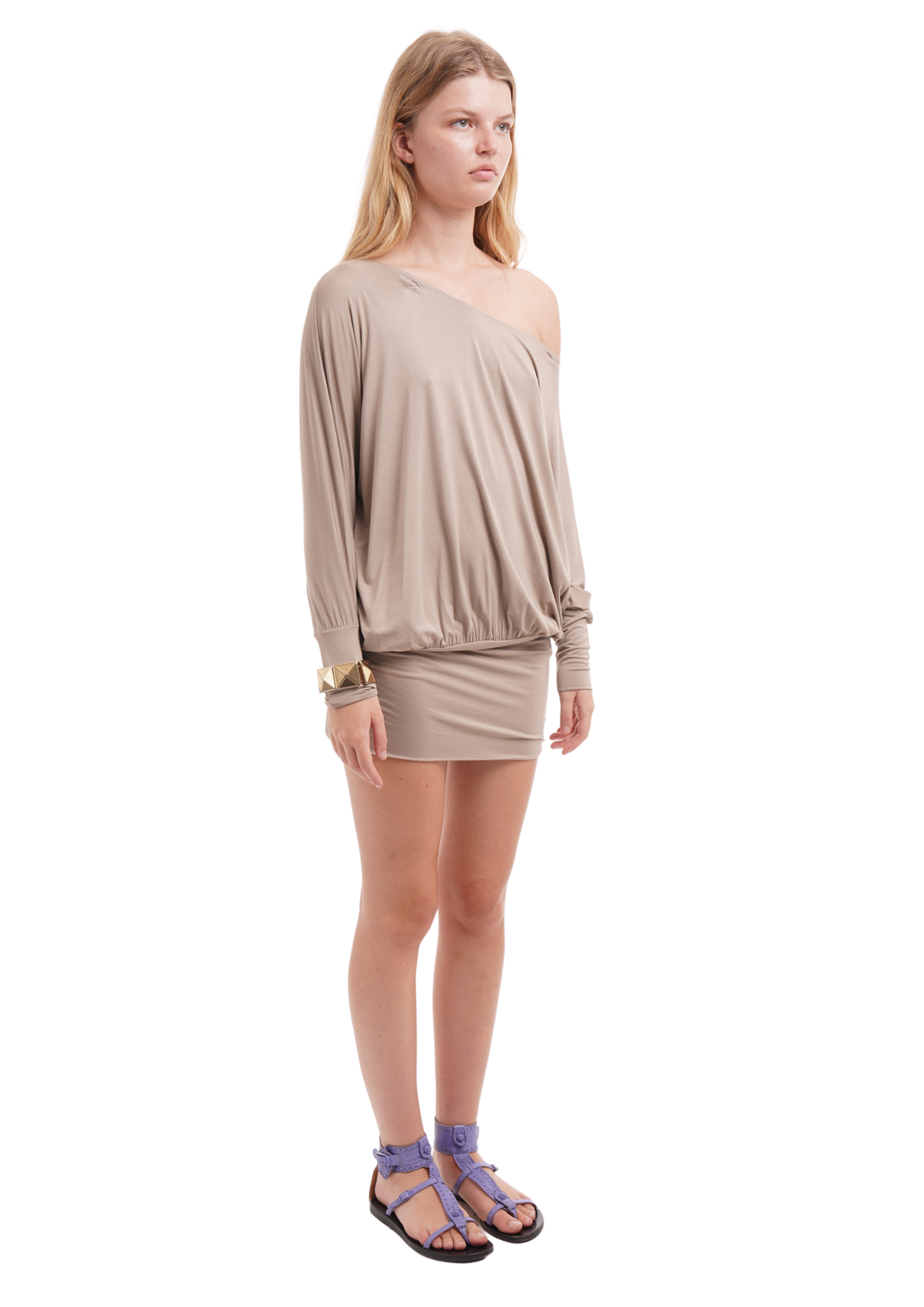 CHARLI DRESS IN MOCHA