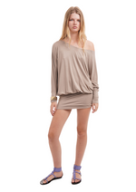 CHARLI DRESS IN MOCHA