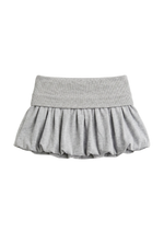 PUFF SKIRT IN GREY MARL