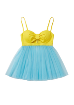 BRALETTE TUTU CAMI IN YELLOW & BLUE