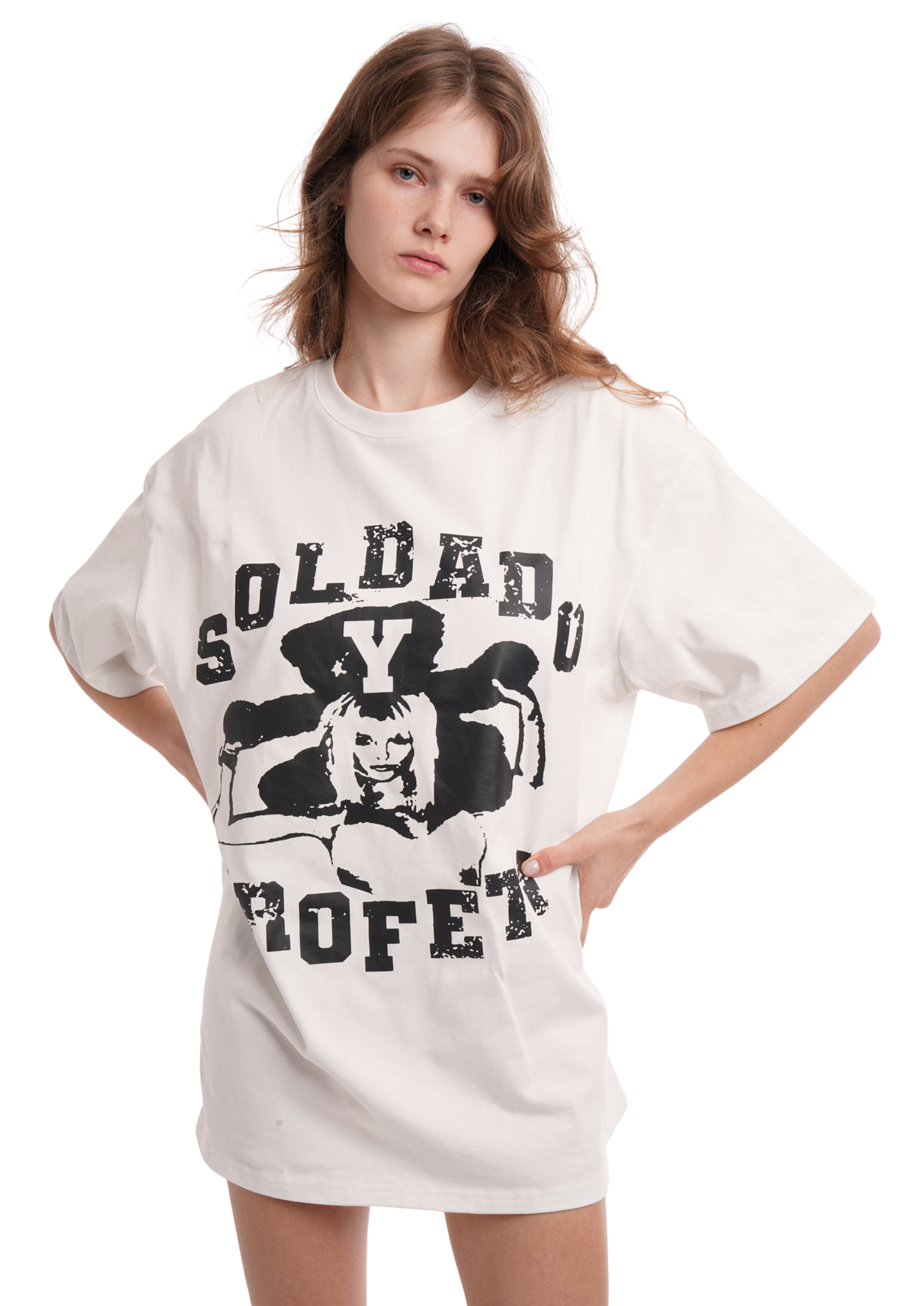 SOLDADO OVERSIZED T-SHIRT IN WHITE