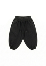 SWEATS SET CAPRIS IN WORN BLACK