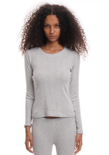 DAISY LONG SLEEVE IN GREY MARL