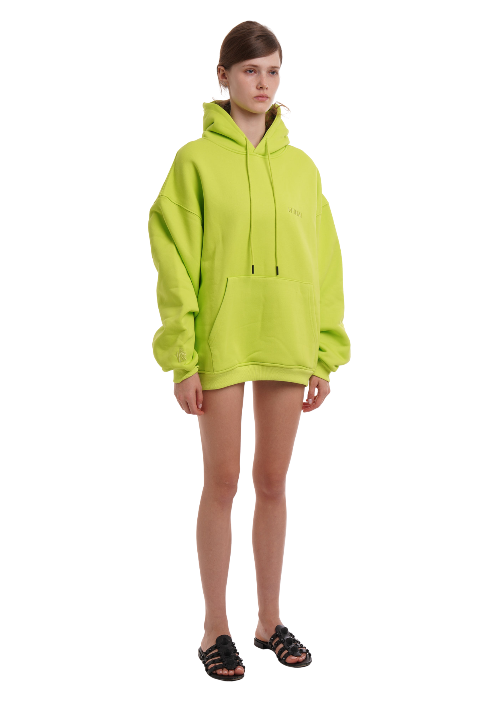 BASiCS HOODiE IN LIME