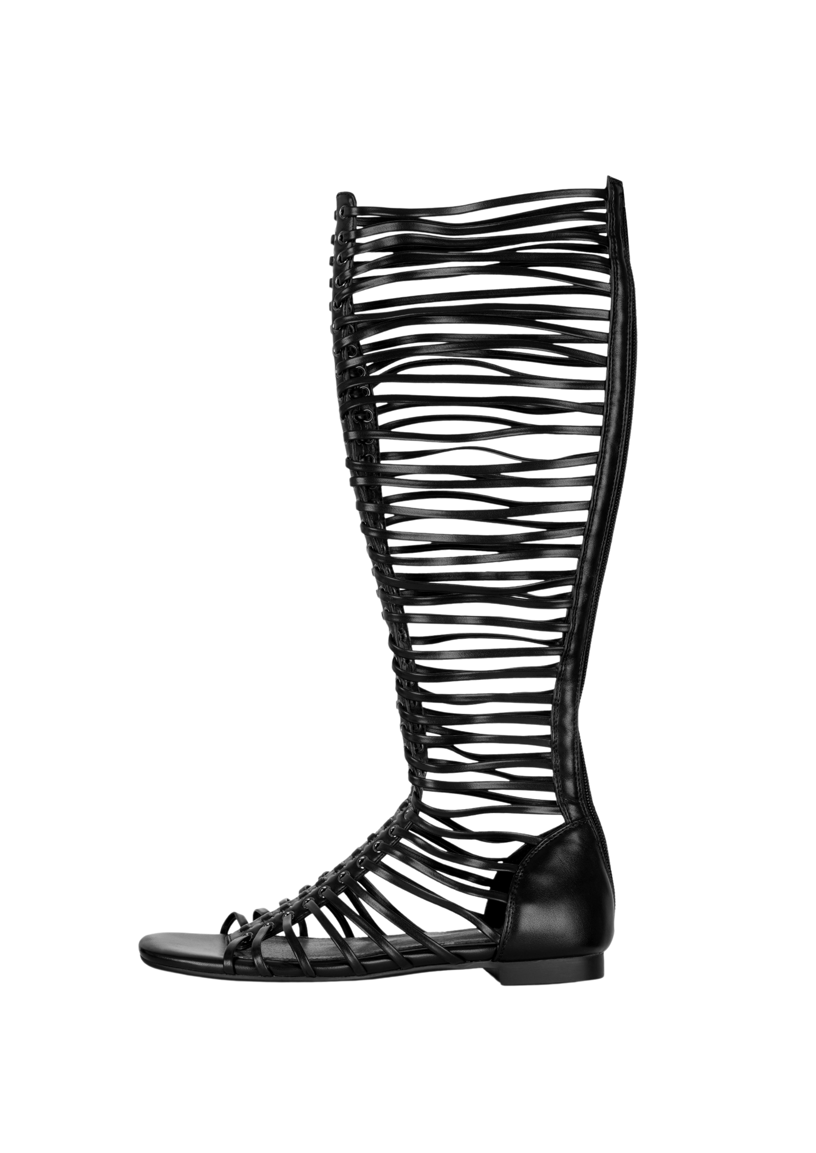 CAGED SANDALS IN BLACK