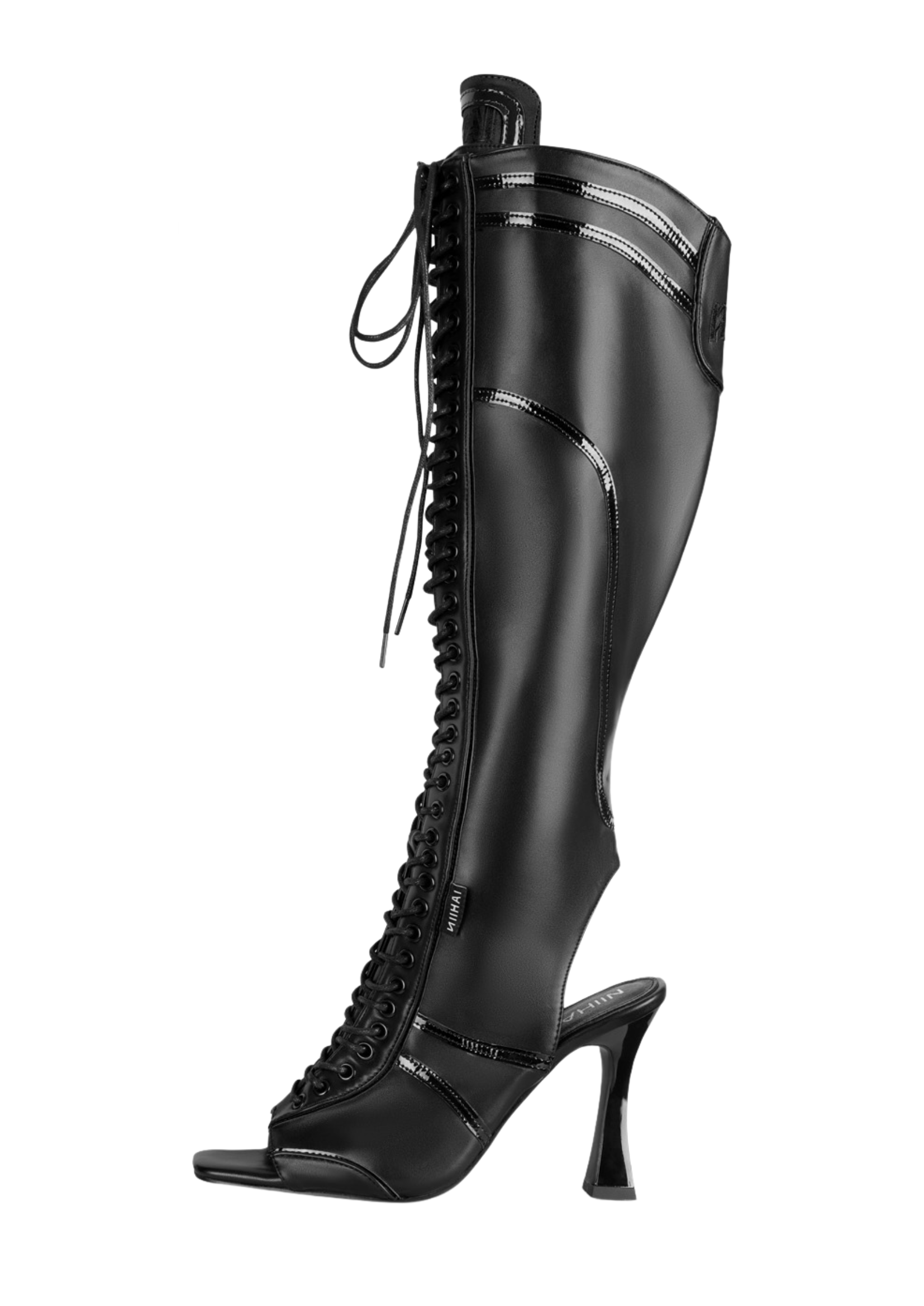 THE STRIKER LACE UP BOOTS IN BLACK